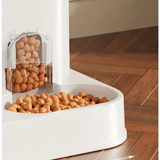 integrated automatic feeder and water dispenser for animals