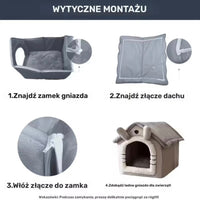Odczepiany Prany Zimowy Domek dla Zwierząt