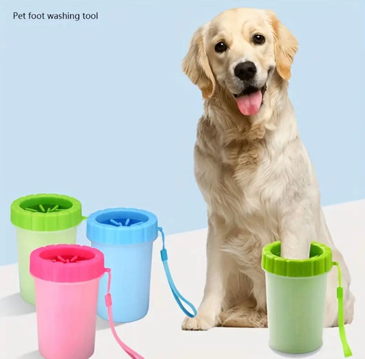 A cup for washing paws